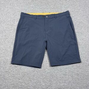 Avalon Golf Shorts Mens Size 38 Gray Blue Performance Stretch 9'' Outdoor Chino